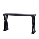 Console Table With Crossed Legs For Hallway - Black