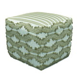 Rowan - Square Pouf Ottoman - Natural
