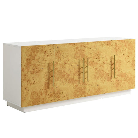69 Inch Burl Wood Sideboard Buffet TV Stand - TV Stands available at Alpine Outlets in Denver