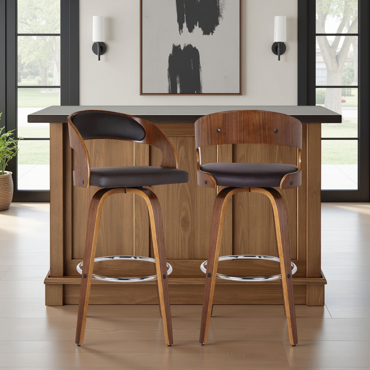 Shelly - 30" Bar Height Swivel Bar Stool