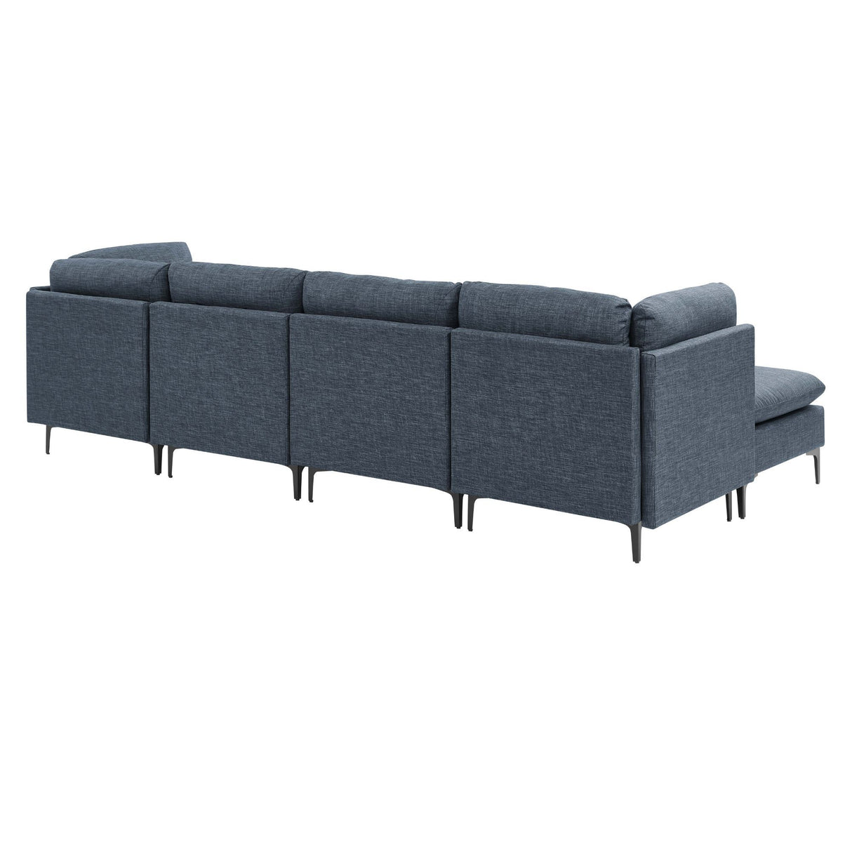 Upholstered Modular Sectional & Tall Legs