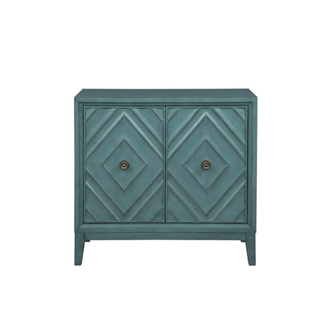 Dian Diamond Blue 2 Door Cabinet