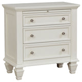 Rocco - 4 Piece Queen Bedroom Set - Cream White