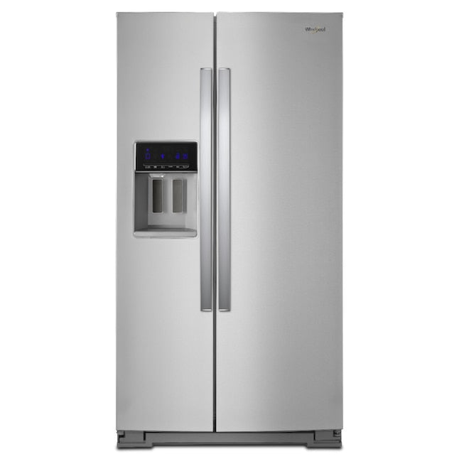 Whirlpool 20.6-cu ft Counter-Depth 36-in Wide Side-by-Side Refrigerator with Ice Maker