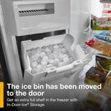 Whirlpool 20.6-cu ft Counter-Depth 36-in Wide Side-by-Side Refrigerator with Ice Maker