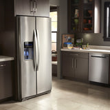 Whirlpool 20.6-cu ft Counter-Depth 36-in Wide Side-by-Side Refrigerator with Ice Maker