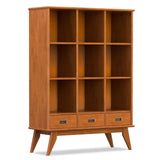 Draper - 9 Cube Storage With Drawers - Brown