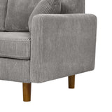 Upholstered Sectional With Toss Pillows