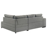 Atkinson - Sleeper Sectional Sofa With Lift Top Chaise - Gray