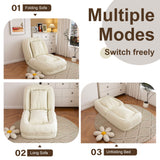 Upholstered Foldable Lazy Sofa Bed For Adults And Pets