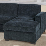 Sectional With RAF Chaise, Armless Loveseat & LAF 1 Arm Chair