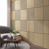 Acoustic Panels With Strip Design, Sound Absorbing Wall & Ceiling Panels
