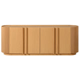 TV Stand With Fluted Tambour Style Door