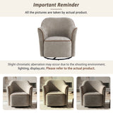 360° Swivel Accent Chair With Flared Arms