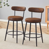Fashionable Ergonomic High Legged Bar Chairs (Set of 2)