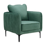 Elements Rae Lavish Green Velvet Accent Chair