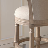 Barrel Back Stool With Swivel
