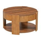 Round Lift Top Coffee Table With Hidden Storage