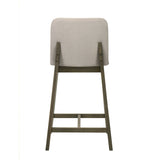 Allin - Upholstered Wood Counter Height Barstool