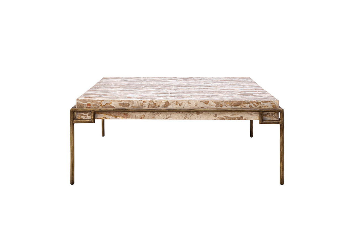 Nala - Coffee Table - Beige / Gold