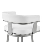 Cohen - Swivel Bar Stool - Silver Finish