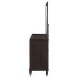 Navarro - 6 Drawer Dresser With Mirror - Brown