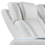 Electra - Power Reclining Sofa With Power Headrests, Drop Down Table, Reading Light, Massage, LED Lighting And USB Control