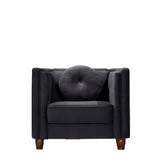 Chesterfield Accent Tufted Square Arm Side Chair