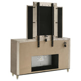 Mika - 8 Drawer LED Dresser And Mirror Set - Ivory