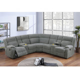 Power Motion Sectional LAF / RAF Loveseat With Console Cup Holders