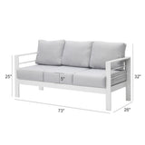 Outdoor Patio Set With All-Weather Thick Cushions