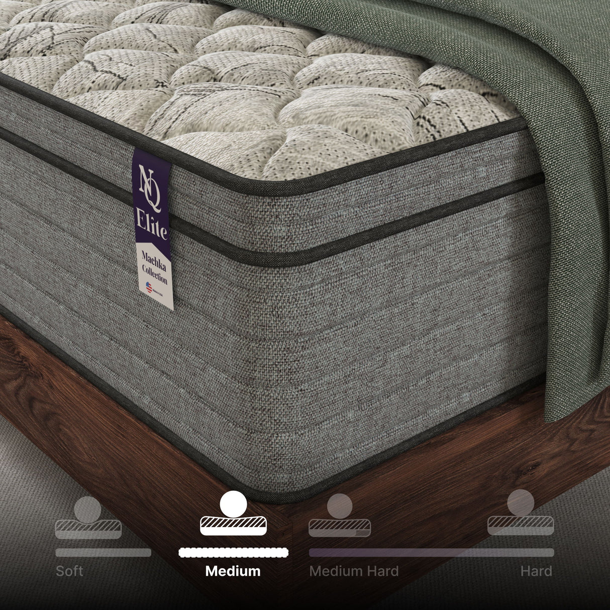 Elite Series Machka - 12" Cooling Gel Memory Foam Hybrid Mattress