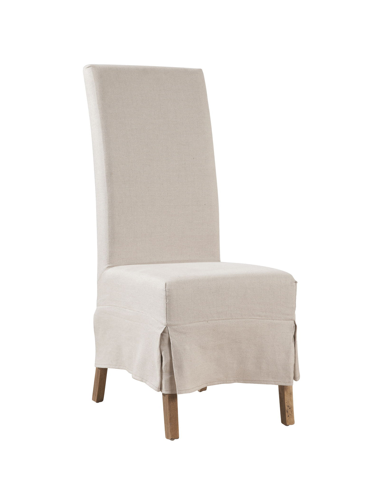 Linen Slip Covered Parsons Chair (Set of 2) - Pearl Silver