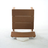 7 Piece Outdoor Dining Set For 6, Table With Umbrella Hole & 6 Armless Chairs For Backyard - Brown