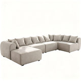 8 Seater U-Shaped Couch With Ottoman