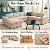 Modular Sectional Sofa, Reversible Set