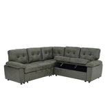 Convertible Sectional Sofa Bed & Pull Out Sleeper And Storage