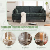 Chenille 2 Seater Sofa With LED Light, USB Charging Port, And Storage Bag