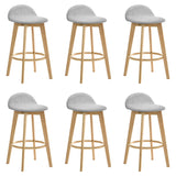Vera - Upholstered Wood Counter Height Barstool
