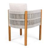 Outdoor Dining Set With Table And Rope Chairs