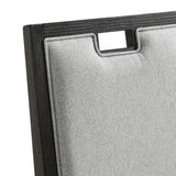 Elodie - Fabric Counter Chair (Set of 2) - Charcoal / Gray