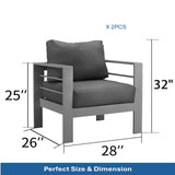 Outdoor Patio Set, All-Weather & Thick Cushions