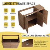 Freestanding Bathroom Vanity With Sink, 1 Small Storage Cabinet, Soft Close Door