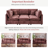 Modern Sectional Sofa U-Shaped With Movable Ottoman Storage Armrests And USB Ports