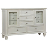 Dennis - 4 Piece Eastern King Bedroom Set - Cream White