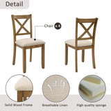 5 Piece Counter Height Dining Table Set With 4 Chairs