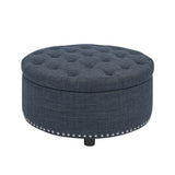 Tufted Storage Ottoman With Upholstery