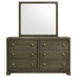 Sundance - 6 Drawer Dresser With Mirror - Dark Coffee