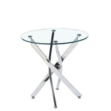 Round Table With Angular Slanted Legs