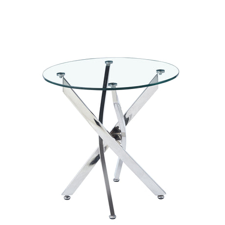 Round Table With Angular Slanted Legs